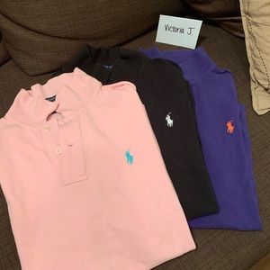 Ralph Lauren- 3 size large slim fit polos